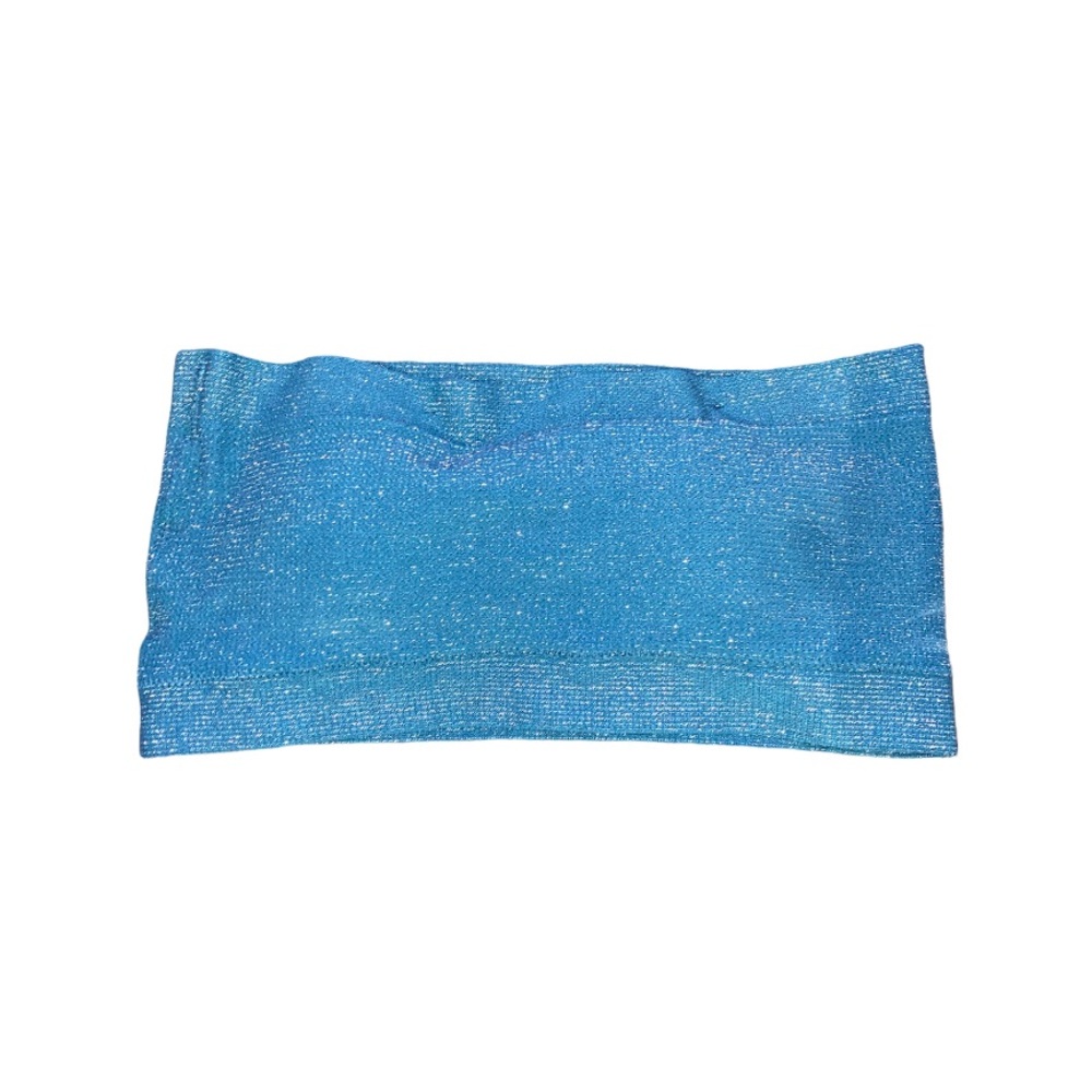 Sparkly Blue Strapless Bra
